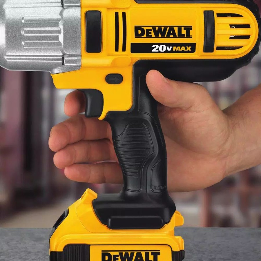 Impact Wrenches * | Impact Wrenches Dewalt 20-Volt Max Cordless 1/2 In. High Torque Impact Wrench With Detent Pin, (2) 20-Volt 4.0Ah & (1) 20-Volt 5.0Ah Batteries