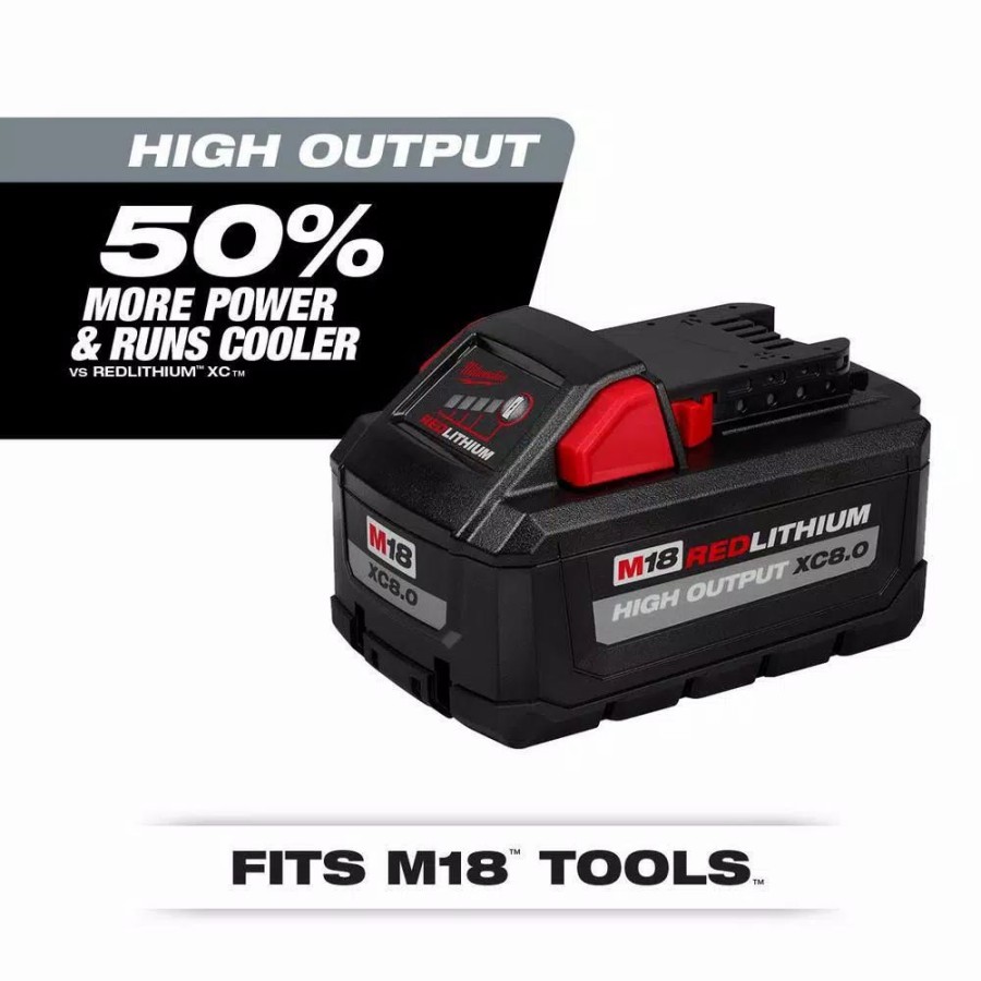 Power Tool Combo Kits * | Power Tool Combo Kits Milwaukee M18 Fuel 18-Volt Lithium-Ion Brushless Cordless Combo Kit (5-Tool) With Bonus Xc 8.0Ah High Output Battery