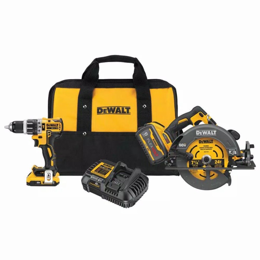 Power Tool Combo Kits * | Power Tool Combo Kits Dewalt Flexvolt 60-Volt Lithium-Ion Cordless Combo Kit (2-Tool)