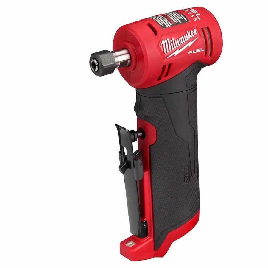 Power Tool Combo Kits * | Power Tool Combo Kits Milwaukee M12 Fuel 12-Volt Lithium-Ion Brushless Cordless 1/4 In. Right Angle And Straight Die Grinder Kit (Tool-Only Kit)