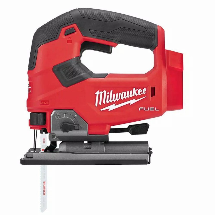 Power Tool Combo Kits * | Power Tool Combo Kits Milwaukee M18 Fuel 18-Volt Lithium-Ion Brushless Cordless Hammer Drill/Jig Saw/Impact Driver (3-Tool Kit) With 4-Batteries