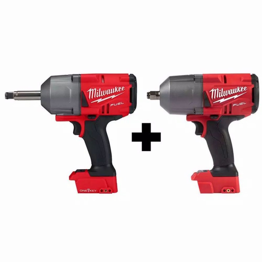 Impact Wrenches * | Impact Wrenches Milwaukee M18 Fuel 18-Volt Lithium-Ion Brushless Cordless 1/2 In. Impact Wrench With Standard And Extended Anvil (Tool-Only)