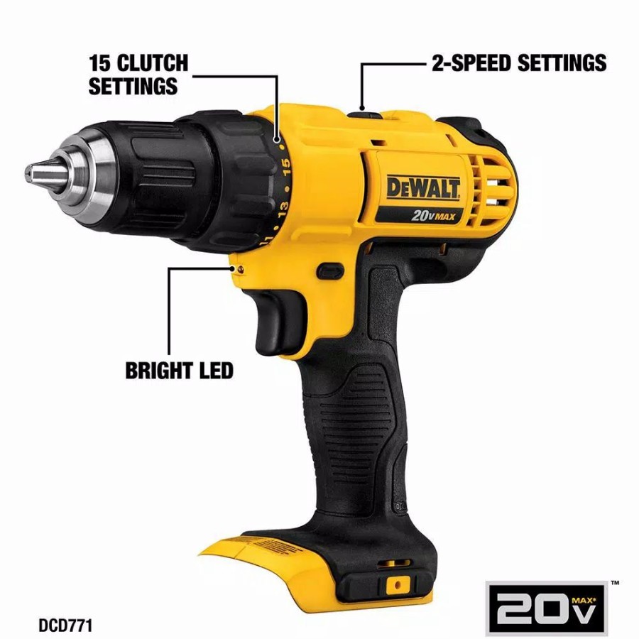 Power Tool Combo Kits * | Power Tool Combo Kits Dewalt 20-Volt Max Cordless Combo Kit (7-Tool) With (1) 20-Volt 4.0Ah Battery, (1) 20-Volt 2.0Ah Battery & Cordless Blower