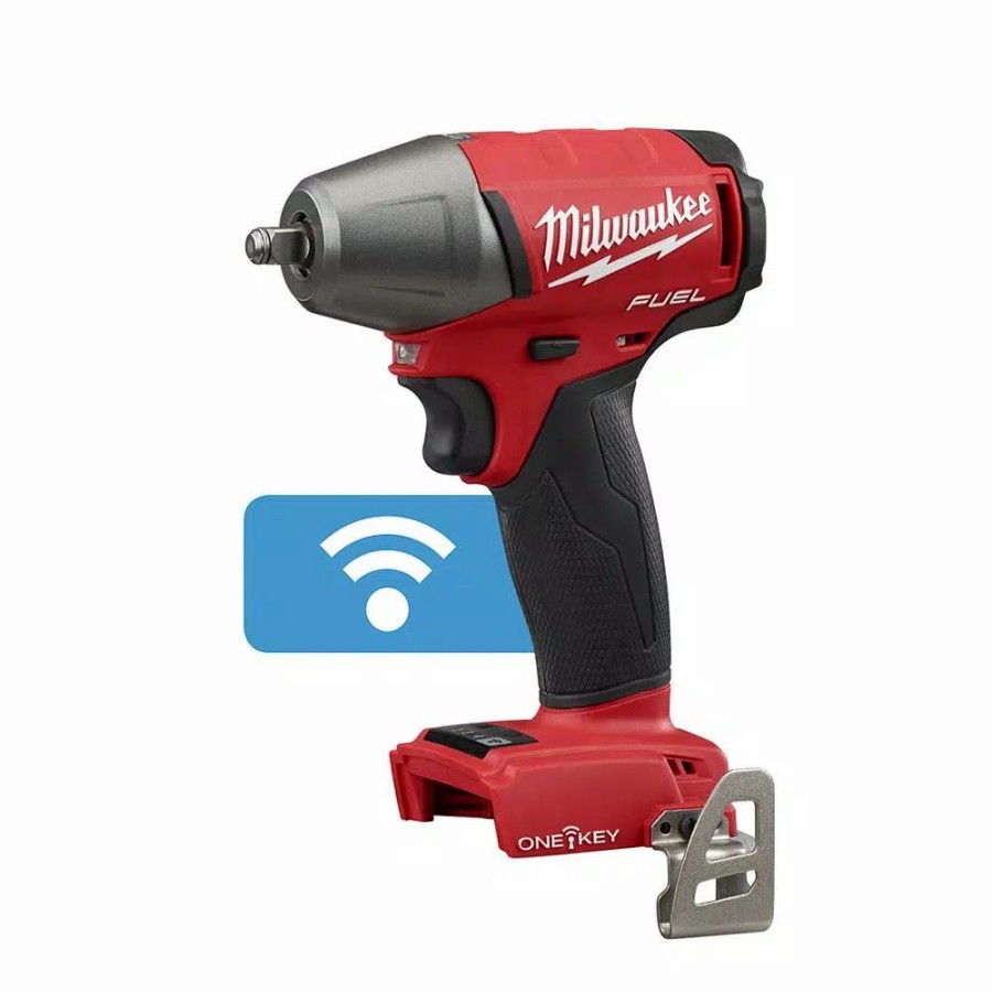 Impact Wrenches * | Impact Wrenches Milwaukee M18 Fuel One-Key 18-Volt Lithium-Ion Brushless Cordless 3/8 In. Impact Wrench W/ Friction Ring (Tool-Only)