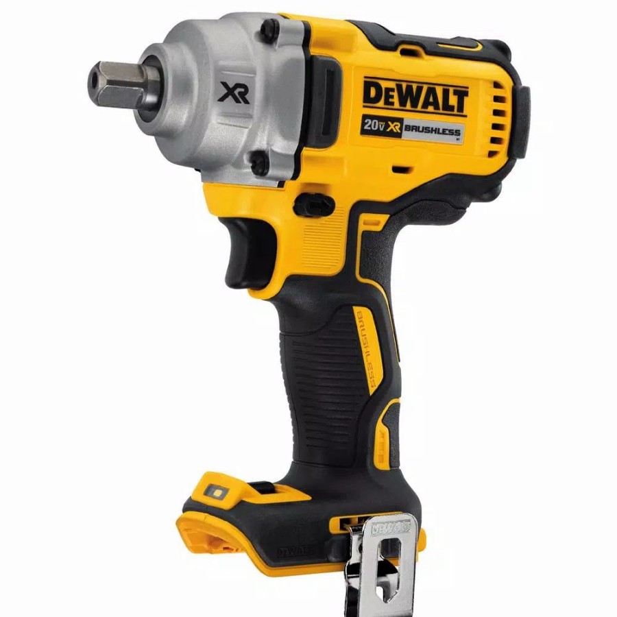 Impact Wrenches * | Impact Wrenches Dewalt 20-Volt Max Xr Cordless Brushless 1/2 In. Mid-Range Impact Wrench Detent Pin, (2) 20-Volt 5.0Ah Batteries & Charger