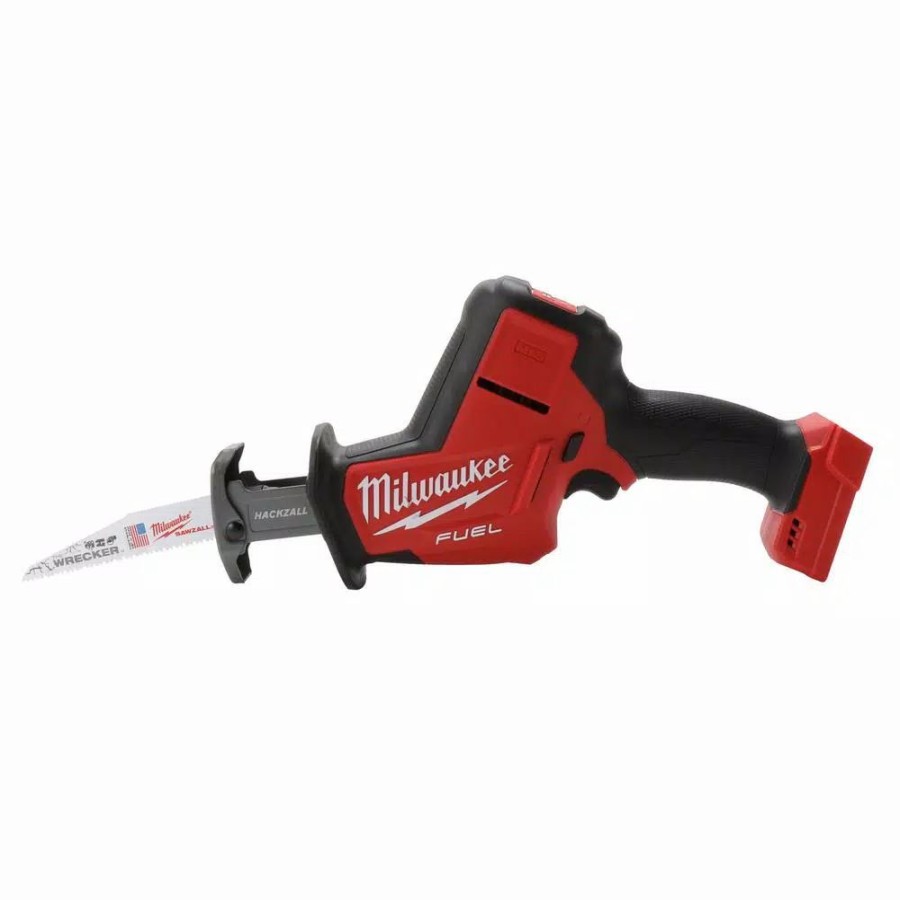 Power Tool Combo Kits * | Power Tool Combo Kits Milwaukee M18 Fuel 18-Volt Lithium-Ion Brushless Cordless Hackzall Reciprocating Saw & M18 Caulk Gun With Two M18 6.0Ah Batteries