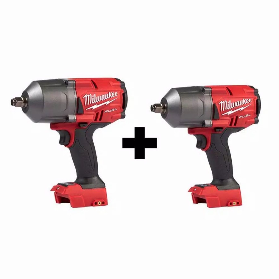 Impact Wrenches * | Impact Wrenches Milwaukee M18 Fuel 18-Volt Lithium-Ion Brushless Cordless 1/2 In. Impact Wrench With Friction Ring (2-Tool)