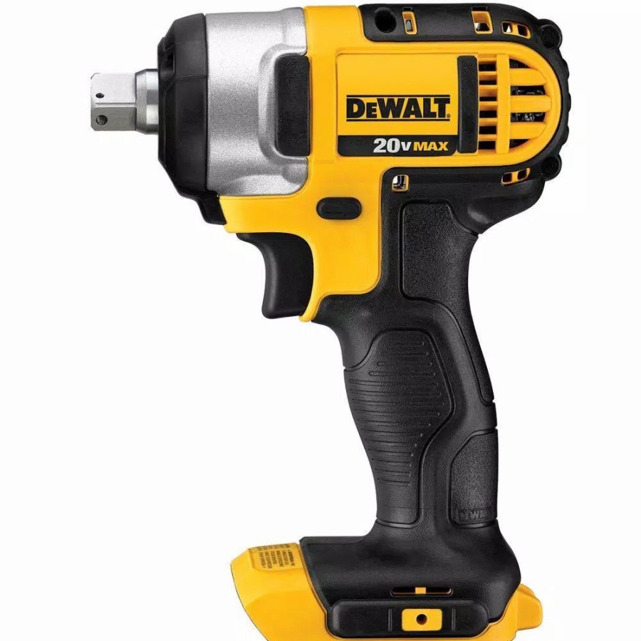 Impact Wrenches * | Impact Wrenches Dewalt 20-Volt Max Cordless 1/2 In. Impact Wrench Kit With Detent Pin (Tool-Only)