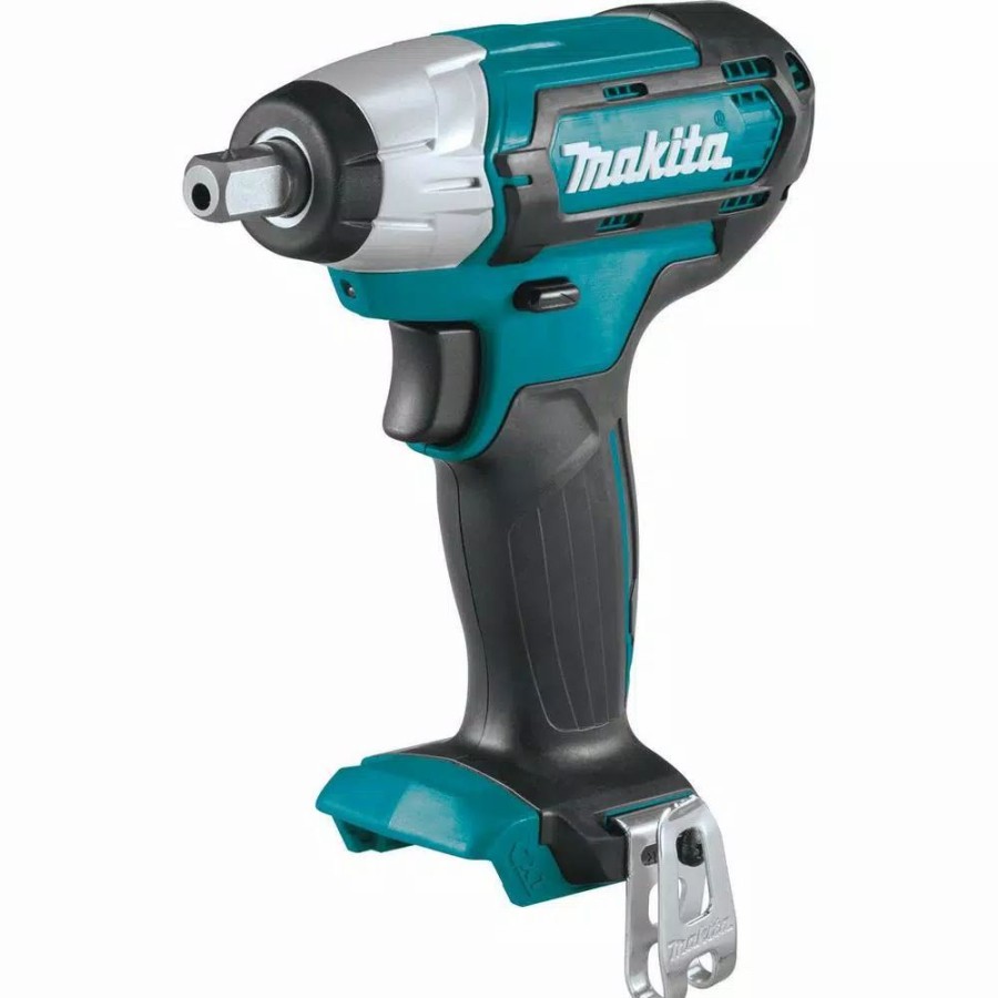 Impact Wrenches * | Impact Wrenches Makita 12-Volt Max Cxt Lithium-Ion Cordless 1/2 In. Sq. Drive Impact Wrench With Bonus 12-Volt Max Cxt Battery Pack 4.0Ah