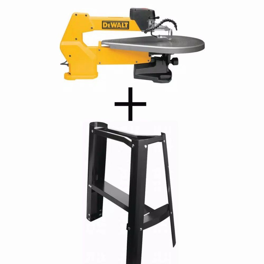 Power Tool Combo Kits * | Power Tool Combo Kits Dewalt 20 In. Variable-Speed Corded Scroll Saw With Bonus Scroll Saw Stand