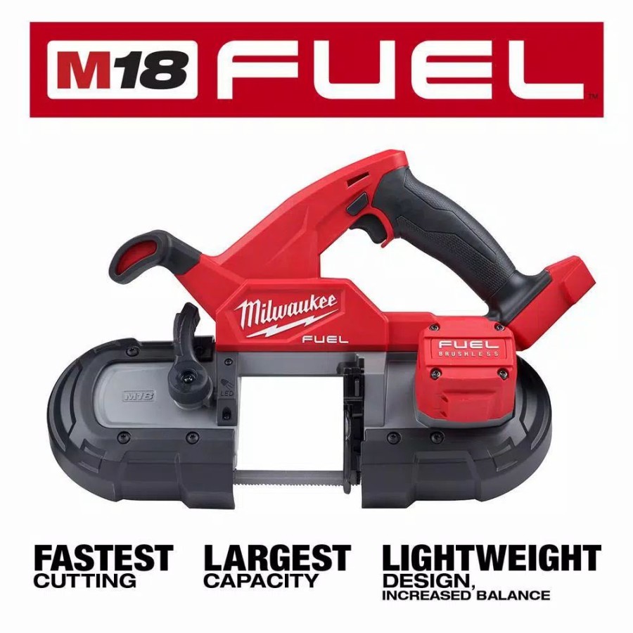 Power Tool Combo Kits * | Power Tool Combo Kits Milwaukee M18 Fuel 18-Volt Lithium-Ion Brushless Cordless Combo Kit (7-Tool) With M18 Fuel Compact Bandsaw