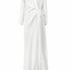 Dresses * | Edeline Lee (New) Braid Sleeve Gown