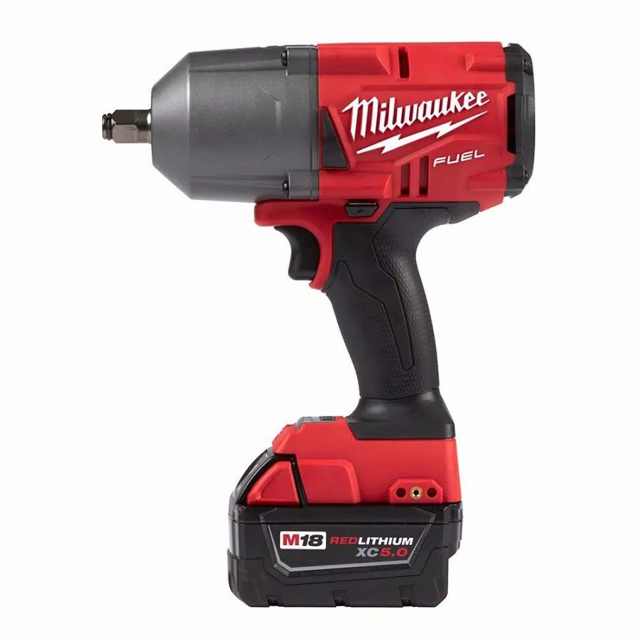 Power Tool Combo Kits * | Power Tool Combo Kits Milwaukee M18 Fuel 18-Volt Lithium-Ion Brushless Cordless Combo Kit (5-Tool) With M18 Fuel 1/2 In. Impact Wrench