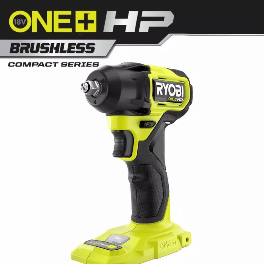 Impact Wrenches * | Impact Wrenches Ryobi One+ Hp 18V Brushless Cordless Compact 3/8 In. Impact Wrench (Tool Only)