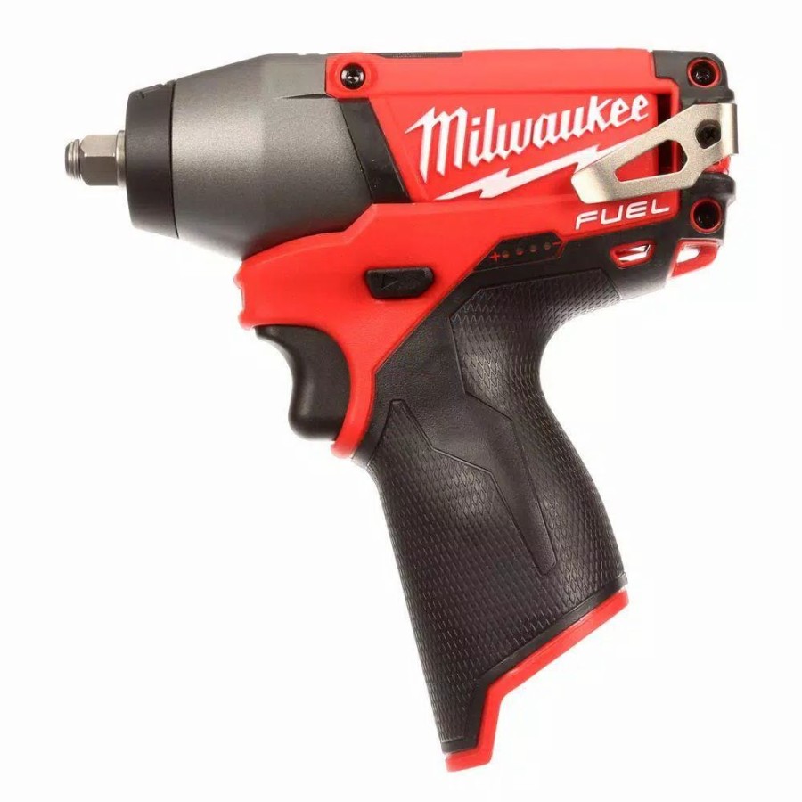 Impact Wrenches * | Impact Wrenches Milwaukee M12 Fuel 12-Volt Lithium-Ion Brushless Cordless 3/8 In. Impact Wrench (Tool-Only)