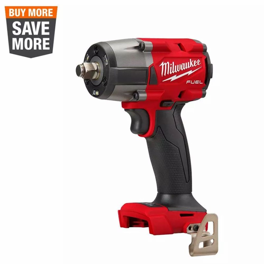 Impact Wrenches * | Impact Wrenches Milwaukee M18 Fuel Gen-2 18-Volt Lithium-Ion Brushless Cordless Mid Torque 1/2 In. Impact Wrench W/Friction Ring (Tool-Only)