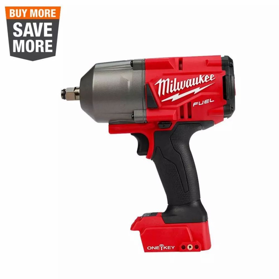 Impact Wrenches * | Impact Wrenches Milwaukee M18 Fuel One-Key 18-Volt Lithium-Ion Brushless Cordless 1/2 In. Impact Wrench With Friction Ring (Tool-Only)