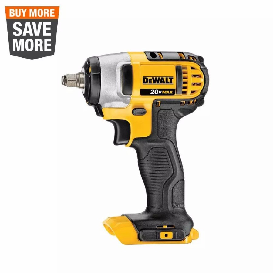 Impact Wrenches * | Impact Wrenches Dewalt 20-Volt Max Cordless 3/8 In. Impact Wrench Kit With Hog Ring (Tool-Only)