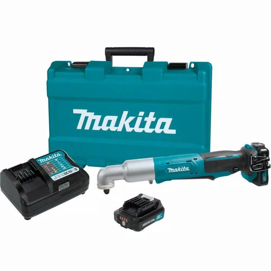 Impact Wrenches * | Impact Wrenches Makita 12-Volt Max Cxt Lithium-Ion Cordless 3/8 In. Angle Impact Wrench Kit 2.0Ah