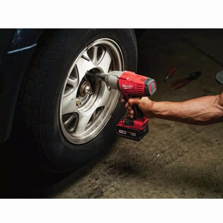 Impact Wrenches * | Impact Wrenches Milwaukee M18 18-Volt Lithium-Ion Cordless 1/2 In. Impact Wrench, Friction Ring With M18 Jobsite Fan