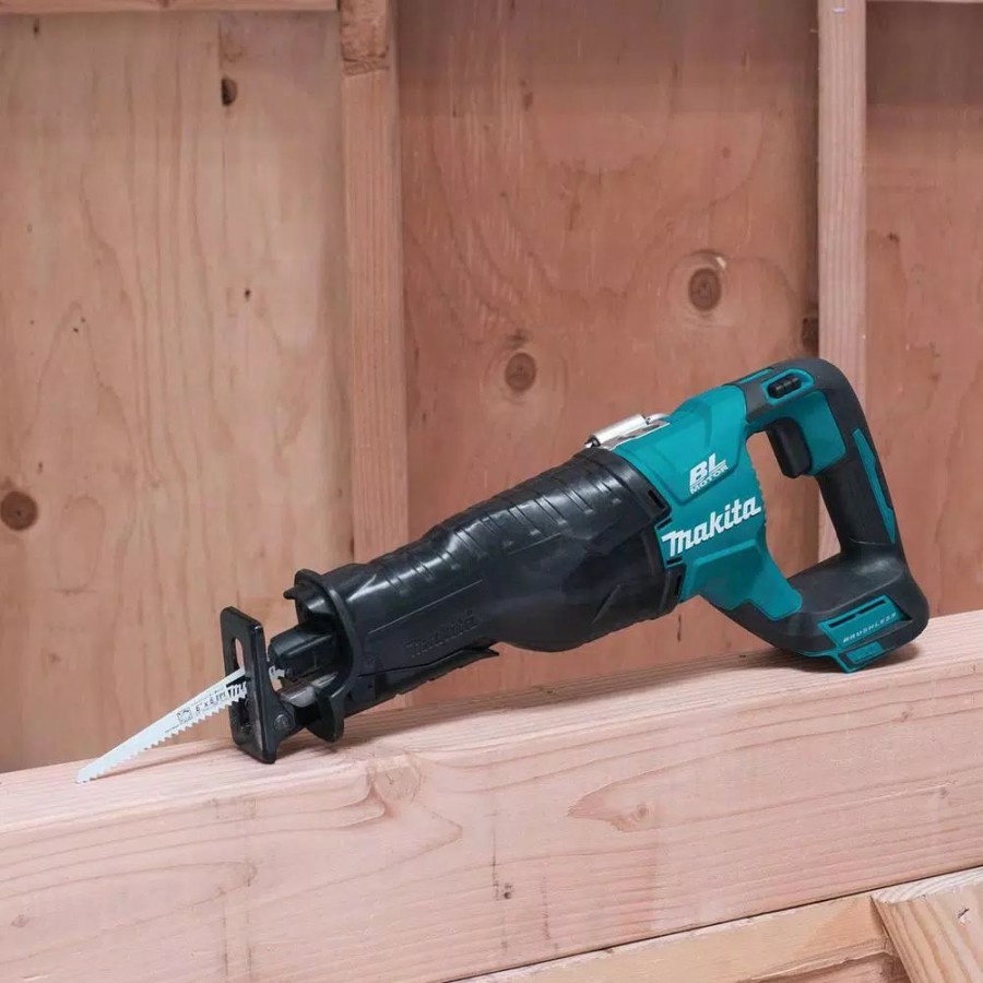 Power Tool Combo Kits * | Power Tool Combo Kits Makita 18V Lxt Brushless 1/4 In. Impact Driver, 1/2 In. Hammer Driver-Drill And Recipro Saw With Bonus 18V Lxt Starter Pack