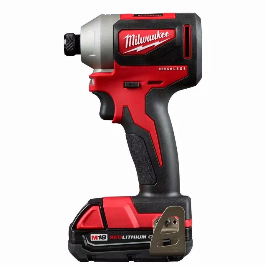 Power Tool Combo Kits * | Power Tool Combo Kits Milwaukee M18 18-Volt Lithium-Ion Brushless Cordless Hammer Drill/Impact/Band Saw Combo Kit (3-Tool) With 4-Batteries