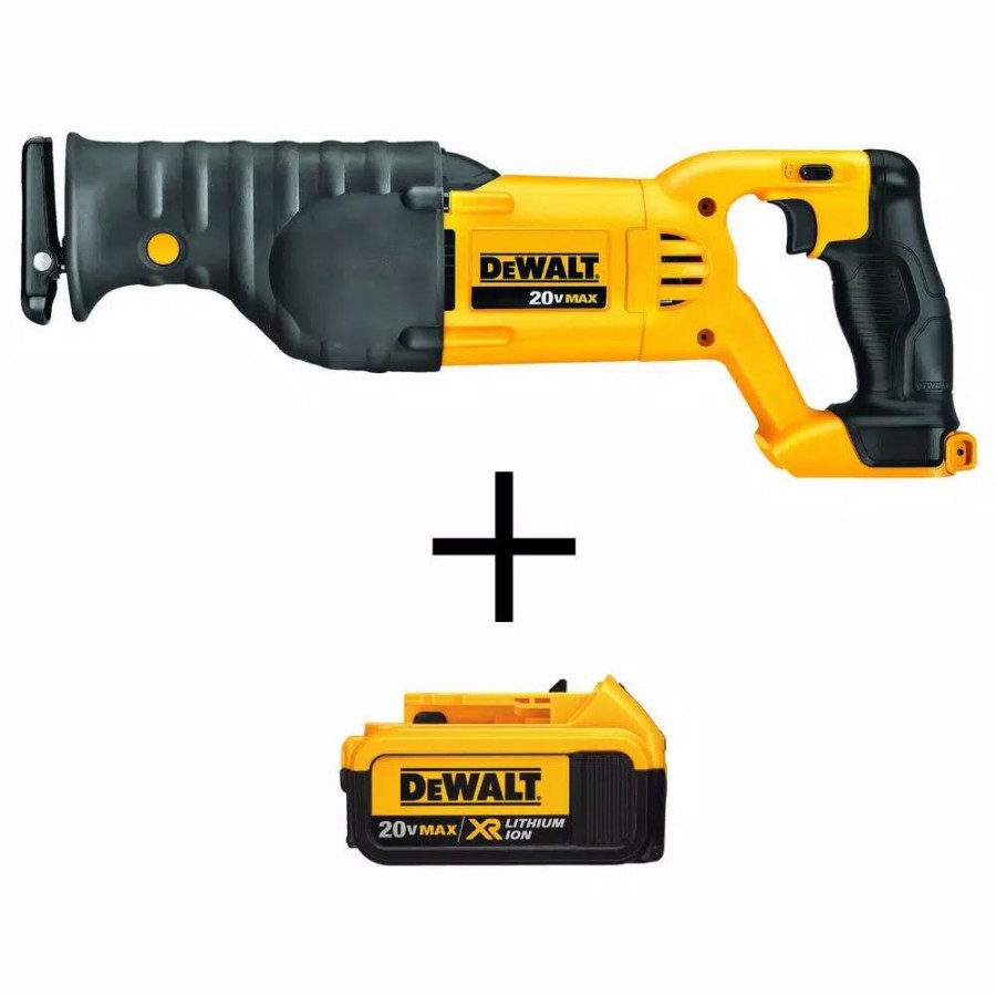 Power Tool Combo Kits * | Power Tool Combo Kits Dewalt 20-Volt Max Cordless Reciprocating Saw With (1) 20-Volt Battery 4.0Ah