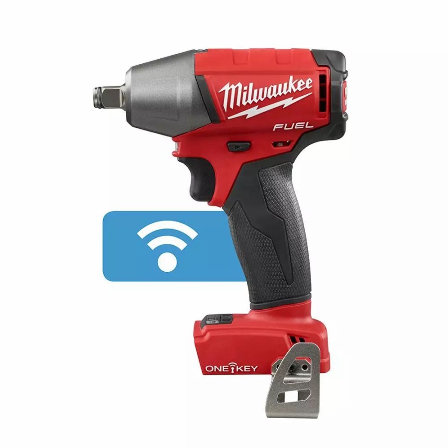 Impact Wrenches * | Impact Wrenches Milwaukee M18 Fuel One-Key 18-Volt Lithium-Ion Brushless Cordless 1/2 In. Impact Wrench W/ Friction Ring (Tool-Only)