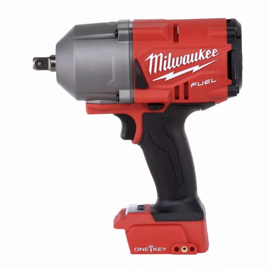 Impact Wrenches * | Impact Wrenches Milwaukee M18 Fuel One-Key 18-Volt Lithium-Ion Brushless Cordless 1/2 In. Impact Wrench With Pin Detent (Tool-Only)