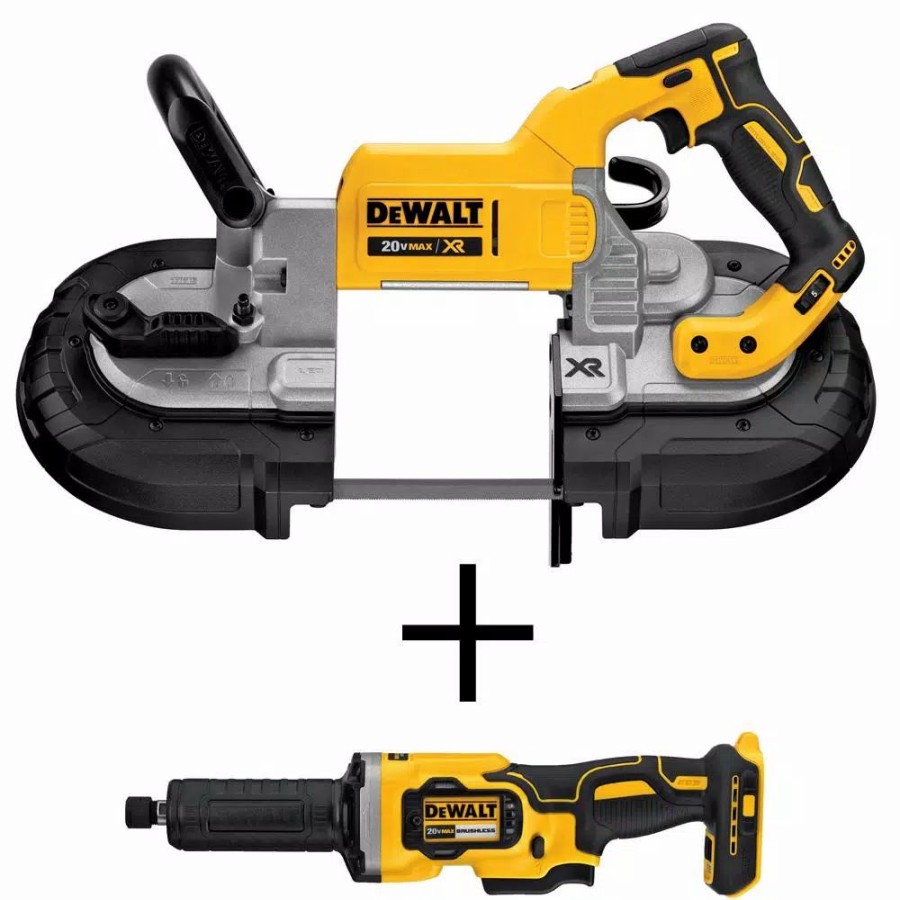 Power Tool Combo Kits * | Power Tool Combo Kits Dewalt 20-Volt Max Xr Cordless Brushless Deep Cut Band Saw With 1-1/2 In. Die Grinder