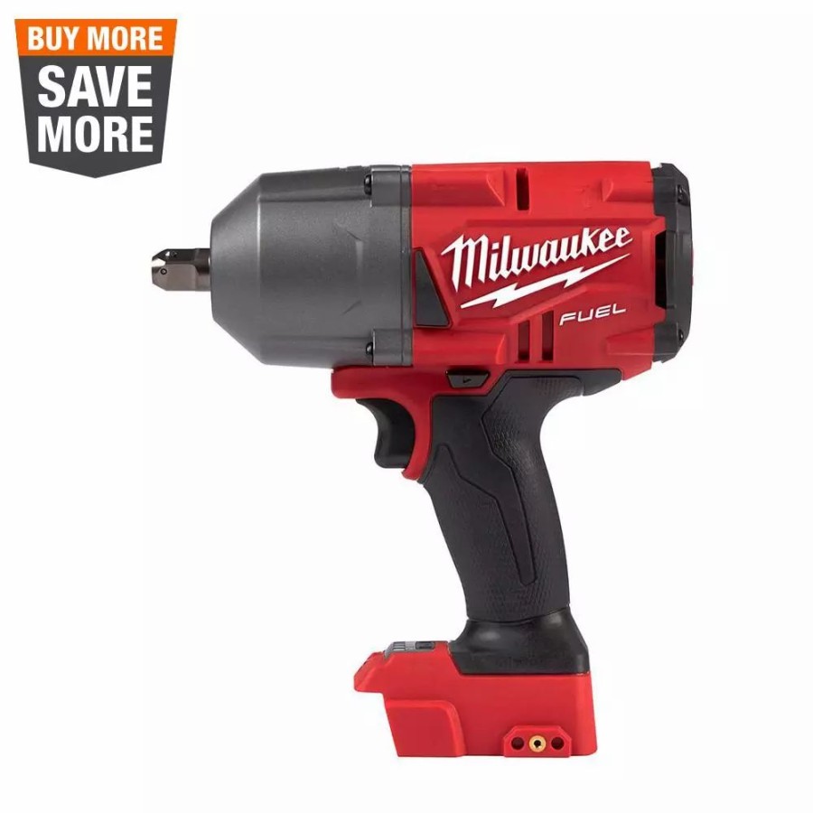 Impact Wrenches * | Impact Wrenches Milwaukee M18 Fuel 18-Volt Lithium-Ion Brushless Cordless 1/2 In. Impact Wrench With Pin Detent (Tool-Only)