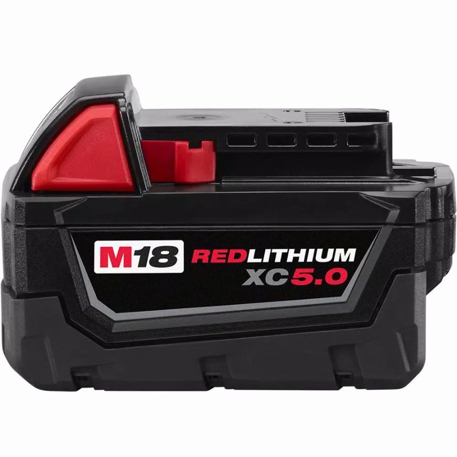 Power Tool Combo Kits * | Power Tool Combo Kits Milwaukee M18 18-Volt Lithium-Ion Cordless Combo Tool Kit (4-Tool) W/ 2 Additional 5.0Ah Batteries