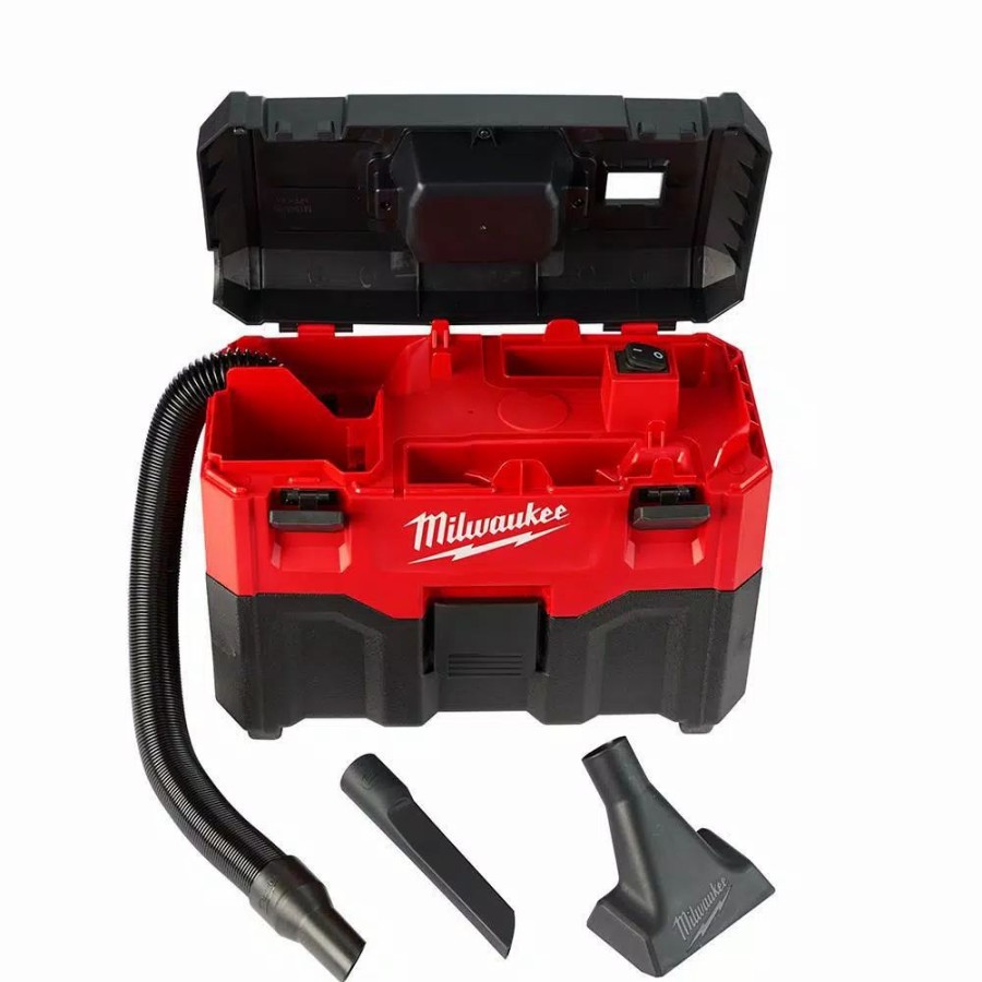 Power Tool Combo Kits * | Power Tool Combo Kits Milwaukee M18 18-Volt Lithium-Ion Cordless Combo Tool Kit (6-Tool) W/ Wet/Dry Vacuum And 3/8 In. Impact Wrench