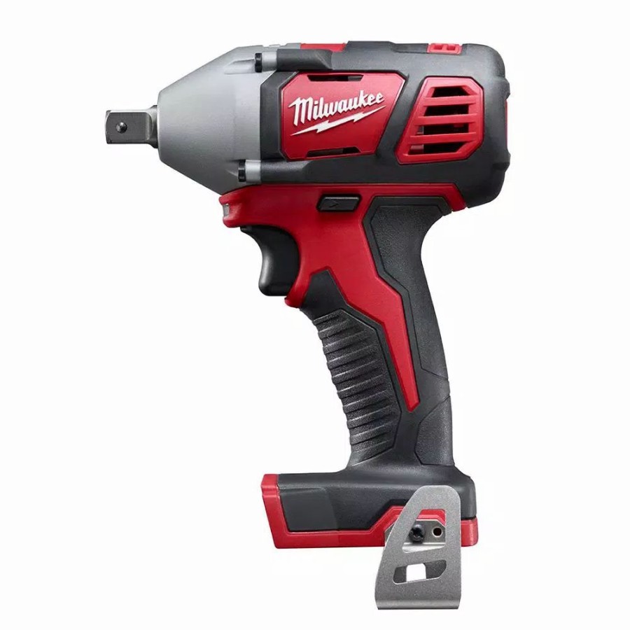 Impact Wrenches * | Impact Wrenches Milwaukee M18 18-Volt Lithium-Ion 1/2 In. Cordless Impact Wrench W/ Pin Detent (Tool-Only)