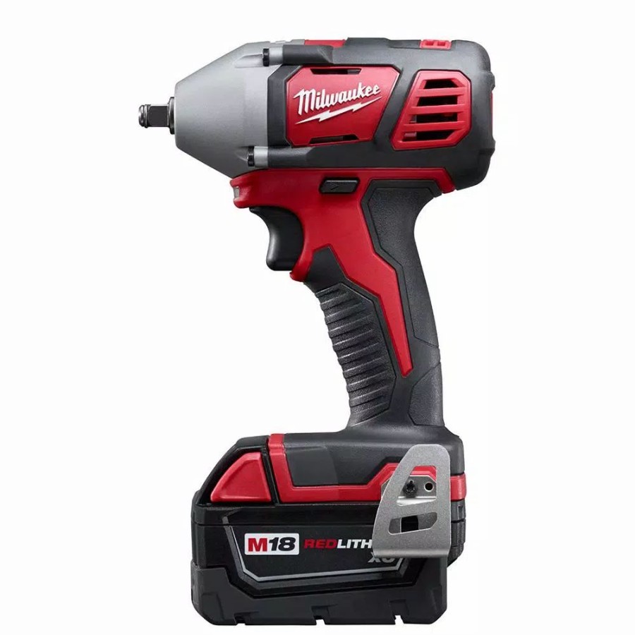 Power Tool Combo Kits * | Power Tool Combo Kits Milwaukee M18 18-Volt Lithium-Ion Cordless Combo Tool Kit (6-Tool) W/ 3/8 In. Impact Wrench And Additional 5.0 Ah Battery