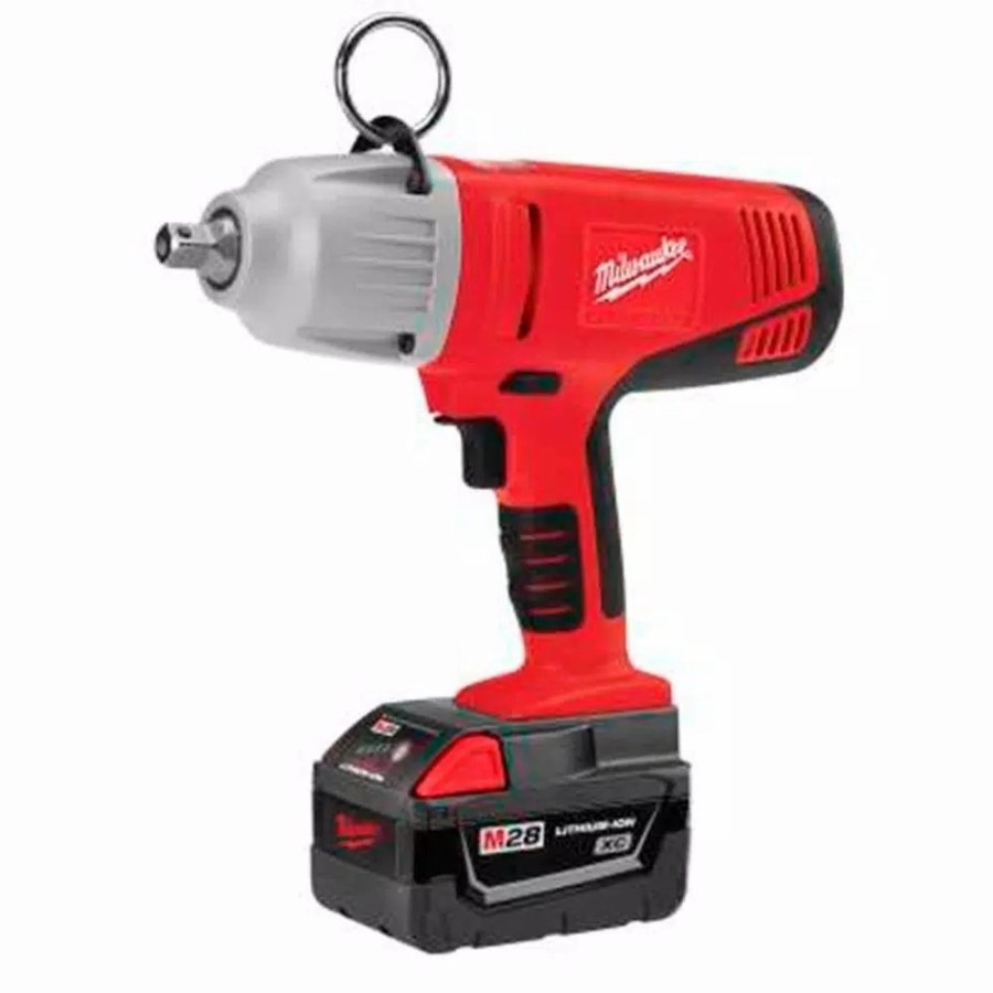 Impact Wrenches * | Impact Wrenches Milwaukee M28 28-Volt Lithium-Ion Cordless 1/2 In. Impact Wrench Kit W/(2) 3.0Ah Batteries & Charger