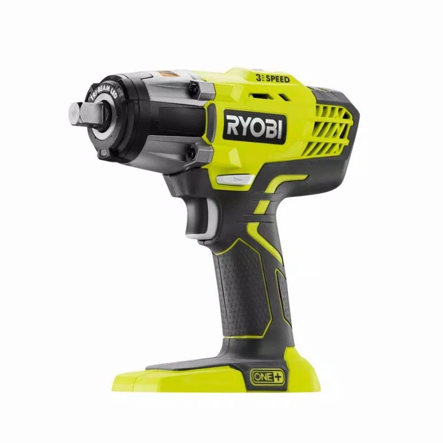 Impact Wrenches * | Impact Wrenches Ryobi 18-Volt One+ Cordless 3-Speed 1/2 In. Impact Wrench (Tool-Only)