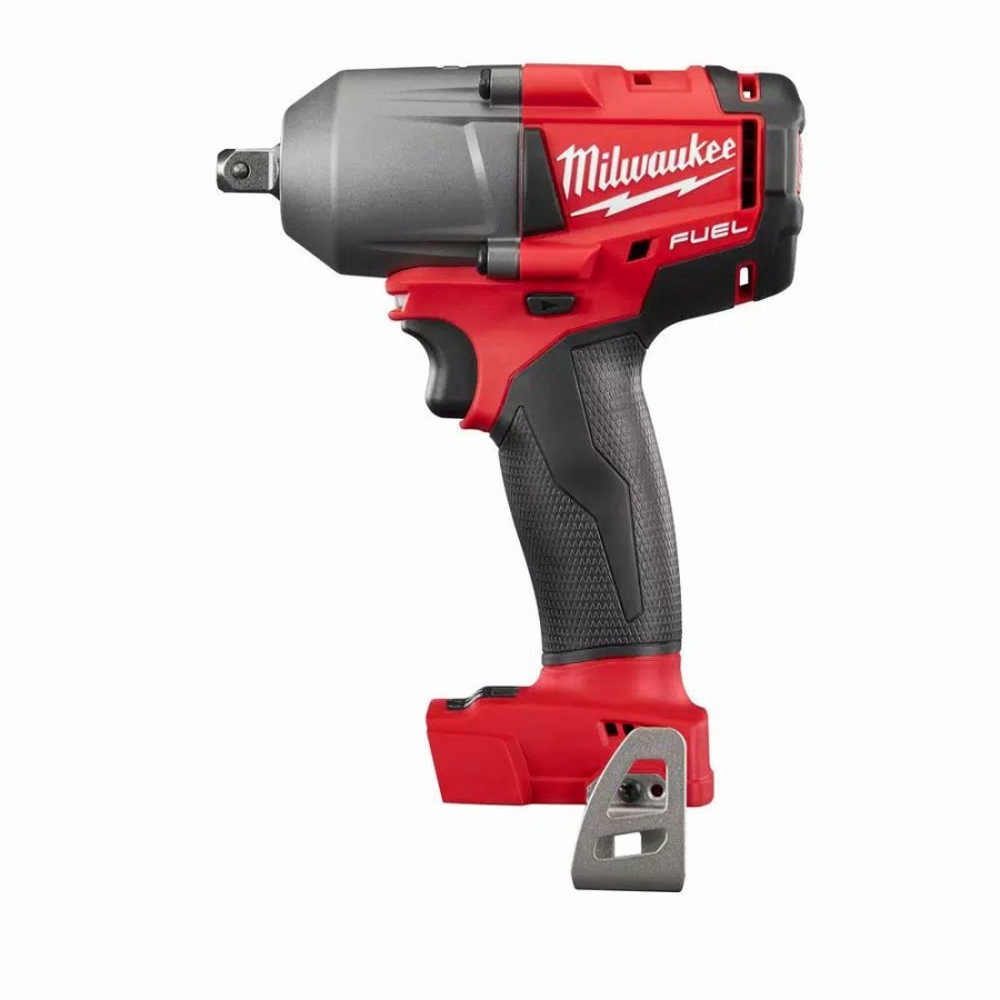 Impact Wrenches * | Impact Wrenches Milwaukee M18 Fuel 18-Volt Lithium-Ion Brushless Cordless Mid Torque 1/2 In. Impact Wrench W/ Pin Detent (Tool-Only)