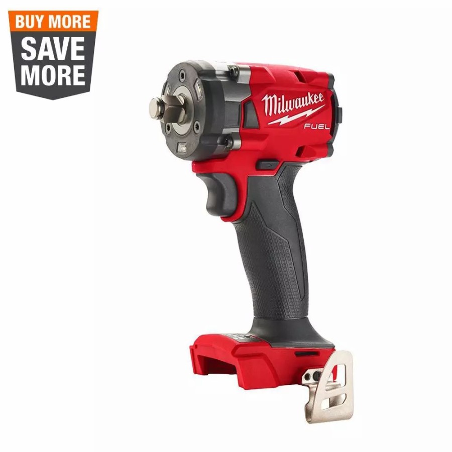 Impact Wrenches * | Impact Wrenches Milwaukee M18 Fuel Gen-3 18-Volt Lithium-Ion Brushless Cordless 1/2 In. Compact Impact Wrench With Friction Ring (Tool-Only)